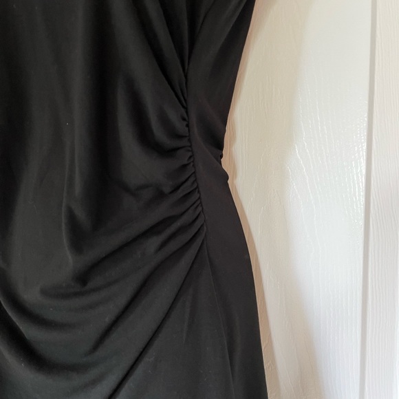 WHBM Black Cut Out Detail Top - Picture 4 of 7